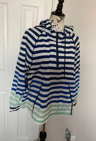 Hunter Striped Print Hoodie Hood Oversized Crop 