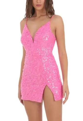 Lucy in the Sky | Hot Pink Sequin Dress