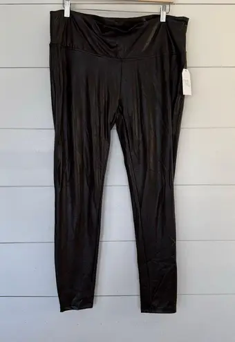Time and Tru Women’s XXXL Black High Rise Skinny Faux Leather Pants Size undefined