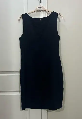 Badgley Mischka FLAWED Navy Blue Sleeveless Mini Dress Size 16 US