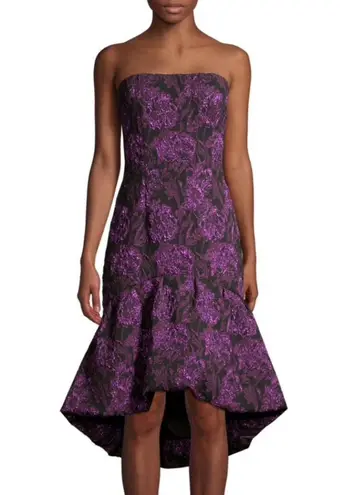 Aidan Mattox NWT Strapless Jacquard Midi Dress