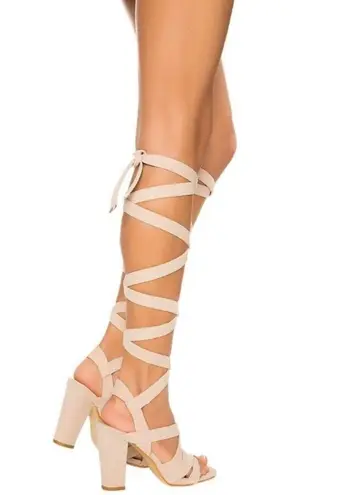 Cape Robbin May-1 Lace-Up Heeled Sandals