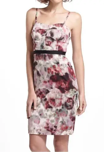 Moulinette Soeurs Pink Red Strapless Sheath Dress sz 4