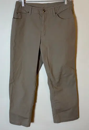 Duluth Trading Co. Khaki Cotton Blend Casual Pants Size 8x29 Tan