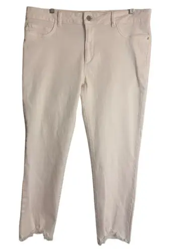 DL1961 Women's Florence Mid-Rise Instasculpt Blush Pink Crop Jeans Size 33