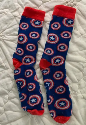 🔴 🎃Captain America Costume Socks🎃🔴 Blue