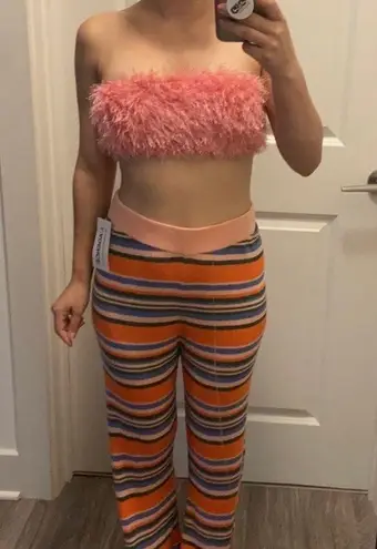 L'Agence Wide Leg Colorblock Wide Leg Pants Knit