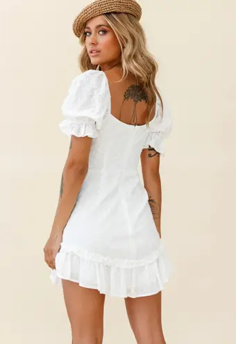 Selfie Leslie White Mini Dress