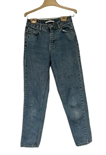 ZARA  High Waisted Mom Blue Denim Jeans