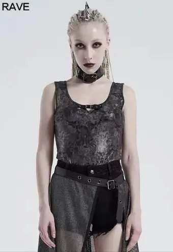 NWT PUNK RAVE Corrugation Printing Vest