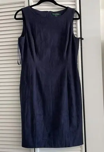 Ralph Lauren Lauren By  Suede Dress