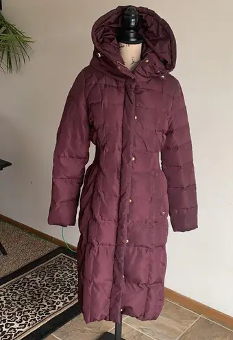 Cole Haan  Merlot Goose Down Puffer Coat