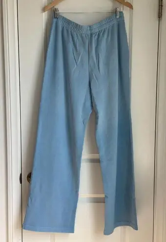 SKIMS French Terry Straight Leg Pant in Blue Bell, Size Medium