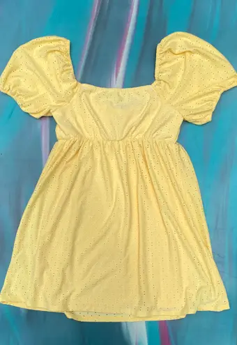 As You Wish Cute Yellow Tie Dress