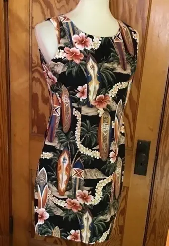 Vintage 90s floral n surf board dress Size L
