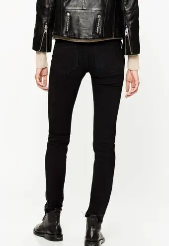 Zadig & Voltaire Eva Zip Jeans in Noir Black