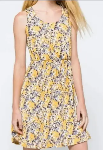 Kaileigh Yellow Blue Floral Sundress