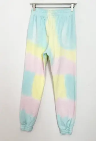 frankie's bikinis NWT Frankie’s Bikinis Aiden Pull On Rainbow Tie Dye Jogger Sweatpants New Medium