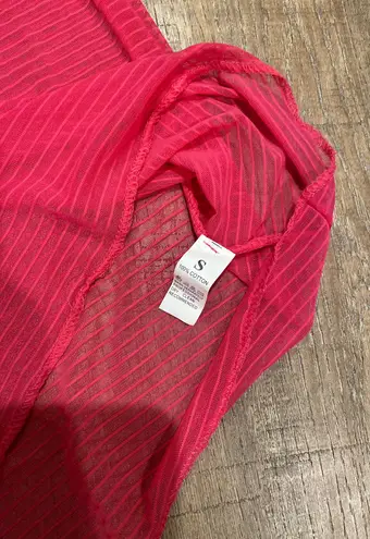 Mesh Sheer Dress Pink