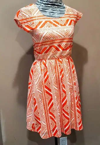 *5/$25 Sale* Peaches N Cream fit and flare dress Orange