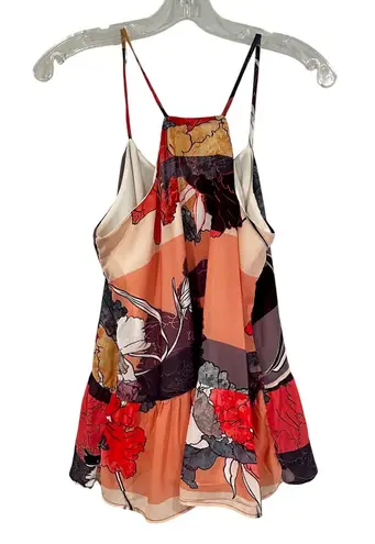 dRA Los Angeles Babydoll Camisole Top Women's Small Black Red Hippie Boho Dainty