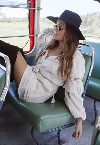 💕SPELL & THE GYPSY💕 Lola Tunic Dress ~ Biscuit M Size M