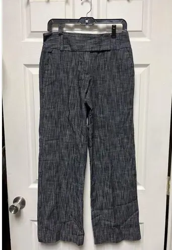 Larry Levine Pants Women Size 8 30x29 Gray Black Dress Pant Work Office DES-B