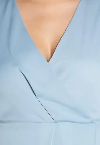 new Cooper St ❤︎ Draped Wrap Surplice Sheath Midi Dress ❤︎ Sky Blue Plus Size 16