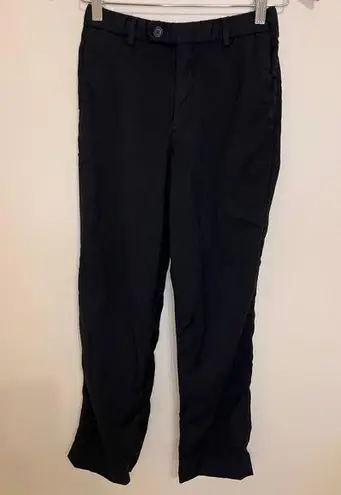 John Varvatos Women's Black Wool Trousers Dress Pants Size 14R / 27"