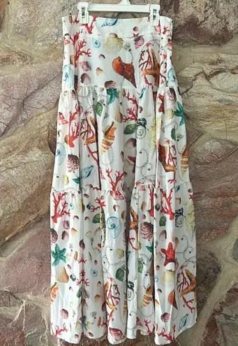 Commense Printed Pleated Skirt Set size xs White