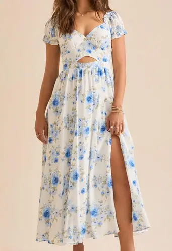 Altar'd State NEW Altar’d State Blue Floral Maxi Dress Size Small NWT