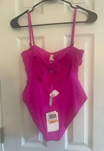 BECCA by Rebecca virtue , Fun stylish hot pink one piece swimsuit, A29