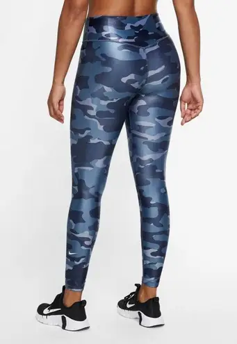 Nike NWT  Dri-FIT One Women's Mid-Rise Camo Leggings (Thunder Blue)