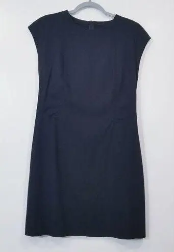 All Saints Italian Cloth Wool Blend Black Mini Dress