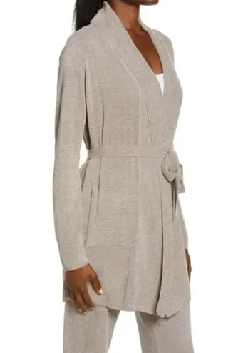 Barefoot Dreams 💕💕 CozyChic Drape Rib Cardigan Ultra Lite Beach Rock XS NWOT