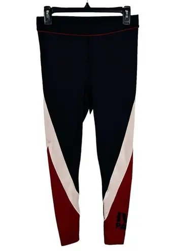 Ivy Park Colorblock Ankle Leggings Chili Red & Black Size Medium