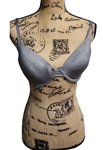 IZOD Gray T-Shirt Bra Everyday Comfort Adjustable Straps Size Small