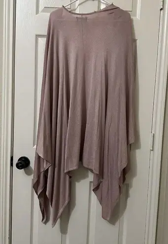 Karl Lagerfeld Pearl Trim Pink Open Shawl Wrap Rayon