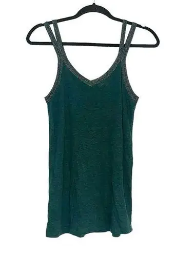 Maje  Toucan Double Strap V-Neck Green Tank 2 US M