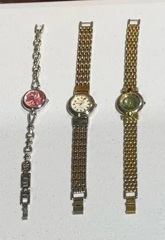 Lot of 3 Mixed Ladies Quartz Wrist Watches