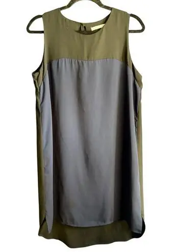 Sleek Blue and Black Sleeveless Tank Top Size M