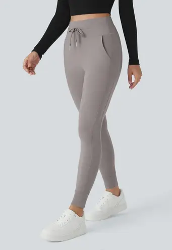 Halara Softlyzero HighWaisted Drawstring Full Length Joggers Gull Gray XS P