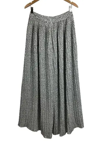 Melrose with Love B&W Spotted Wide Leg Pants Black Size L