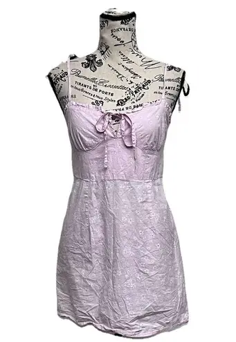 Milkmaid Ditzy Floral Pink Daisy Mini Dress Coquette Preppy Cottegecore Boho S