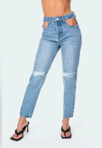 Edikted Polly Pocketless Mom Jeans