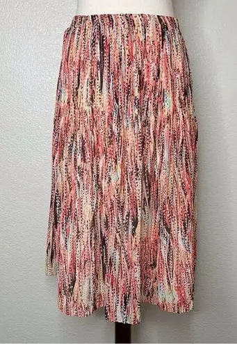 Sunny Leigh Colorful Pleated Midi Skirt