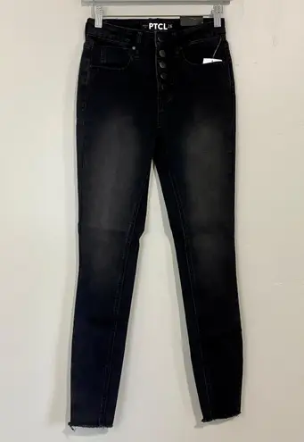 PTCL Women’s High Rise Skinny Fit Eco-Friendly Denim Jean Black Size 26 NWT