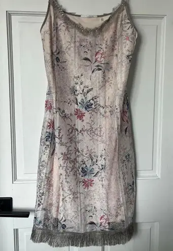 T Tahari Floral Lace Slip Dress