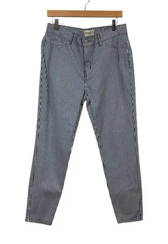 Etica Blue and White Skinny Jeans Striped Nautical Sustainable Size 30 NEW