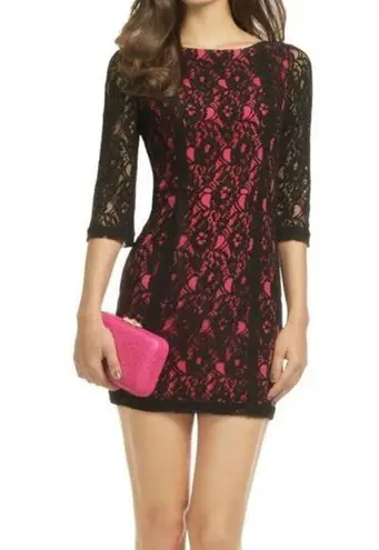 ERIN by Erin Fetherston Women’s Turn The Radio On Dress Black Pink Sz 0